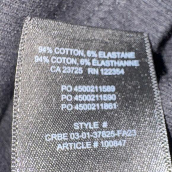 TNA Black Ribbed Cropped Tank Top Size M Aritzia Basic Cami - Picture 4 of 5